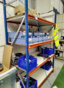 1 x Heavy Duty Warehouse Shelving - Includes 2 x Uprights, 8 x Cross Beams and Wooden Shelves