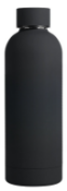 36 x Chicago Stainless Steel 500ml Soft Touch Drinking Bottles - Colour: Black - New Boxed Stock