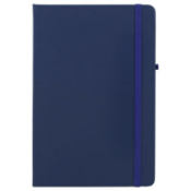 100 x Abbey A5 Soft Feel PU Cover Notebooks Featuring FSC Certified Paper, Coloured Elastic Closure