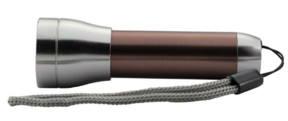 100 x Aluminium LED Pocket Torch- Brushed Steel Effect Finish - Colour: Bronze - New Boxed Stock