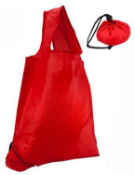 200 x Scrunchy Shopper Bags in Red - New Boxed Stock - Ref: 403007.05