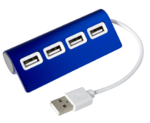 120 x Multi 4 Port USB Aluminium Alloy Hub - Colour: Blue - New Boxed Stock - Ref: 303062.04.06
