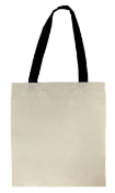 200 x Liberty 100% Natural 6oz Cotton Shopper Bags - Colour: Natural/Black - New Boxed Stock