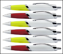 4,000 x Ovale Ballpens Featuring a Rubberised Grip and Black Ink