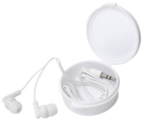 200 x Sets of Earphones in Clip Case - Colour: White - New Boxed Stock - Ref: 303050.06.06