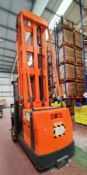 1 x Boss WA13I-18150 MKII VNA (Very Narrow Isle) Forklift Truck with Charger - Year: 2001
