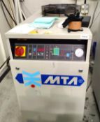 1 x MTA Industrial Water Chiller - Model TAE 015 - 400v 3,3kw - Dimensions: H x W x D cms