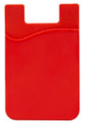 500 x Silicone Mobile Phone Credit Card Wallets - Colour: Red - New Boxed Stock - Ref: 2019002.3