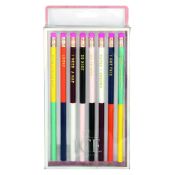 650 x Monogrammed Block Colour Pencils Set Of 8 - New Boxed Stock - Ref: TSC-ICE200345