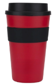36 x Milano 450ml Travel Coffee Mugs With Lids - Colour: Red - New Boxed Stock - Ref: 701479.3