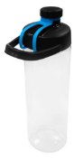 36 x Boston Tritan 750ml Clear Water Bottles - Lid Colour: Black / Navy - New Boxed Stock - Ref: 201