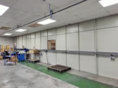 1 x Large Quantity of Metal Partition Panels