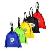 200 x Handy Shopper Nylon Drawstring Bags - Colour: Black - New Boxed Stock - Ref: 403010.03.03