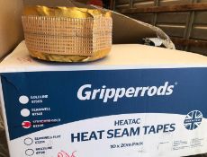10 x Rolls Of Gripperrods Standard Gold Heat Seam Tape - 6730B - RRP £250.00 - Ref: NWF160 - CL912 -