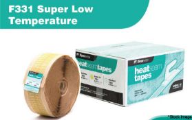 10 x Rolls Of Floorwise F331 Super Lt (Low Temperature) Heat Seam Tape - RRP £180.00 - Ref: NWF159 -