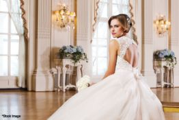 1 x Lillian West Wedding Dress - Style 6360 - Colour: Sand/ Ivory - US 14 - Original Price £1,415