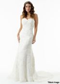 1 x Amanda Wyatt Wedding Dress - Style Dayna - Colour: Ivory - Size: 12 - Ref: LB417 - CL823 -
