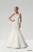 1 x Mark Lesley Wedding Dress - Style 7058 - Colour: Ivory - Size: 14 - Original Price £1,425 - Ref: