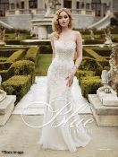 1 x Blue by Enzoani Wedding Dress - Style Irma - Colour: Ivory - Size: UK 14 - Ref: LB459 -