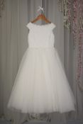 1 x Richard Designs Bridesmaid Dress - Style RDF1012 - Ivory - Size: UK 5 - Original Price £245.00