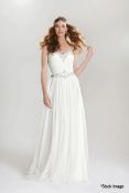 1 x Lillian West Wedding Dress - Style 6411 - Colour: Ivory/Silver - US 12 - Original Price £985.00