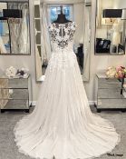1 x Ella Rosa Wedding Dress - Style GA2374 - Colour: Ivory - Size: 12 - Original Price £1,015