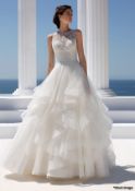 1 x Mark Lesley Wedding Dress - Style 7305 - Colour: Ivory/Ivory - Size: 14 - Original Price £1,350