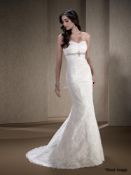 1 x Kenneth Winston Private Label by G Wedding Dress 1507 - Ivory/Silver - Original Price £1,195
