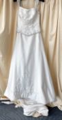 1 x Ronald Joyce Wedding Dress - Style 55030 - Colour: Champagne - Size: UK 14 - Ref: LB438 -