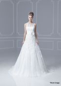 1 x Blue by Enzoani Wedding Dress - Style Fargo - Colour: Ivory - UK 12 - Original Price £1,295