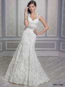 1 x Kenneth Winston Private Lable by G Wedding Dress - Champagne - Size: 14 - Original Price £1,800