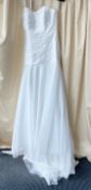 1 x Bell' Amore Wedding Dress - Style 6259 Colour: Ivory - Size: US 12 - Ref: LB420 - CL823 -