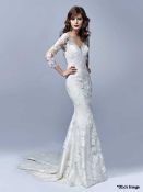 1 x Blue by Enzoani Wedding Dress - Style JoJo - Colour: Ivory - Size: UK 14 - Original Price £1,354