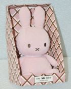 1 x MIFFY Quilted Handmade Cuddly Toy in Bonbon Pink, 23cm - Original Price £29.95 - Boxed Stock