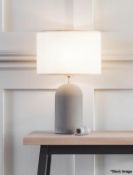 1 x GARDEN TRADING Millbank Bullet Table Lamp - Polymer Concrete - Ref: GTC208/GTCC1 - CL1017 -