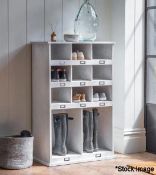 1 x Chedworth Welly Locker In Whitewash - Spruce - RRP £395.00 - Ref: GTC143/GTCP7 - CL1017 -