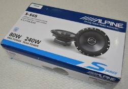 1 x Alpine S-S65 Coaxial 2-Way Speaker System 6.5