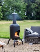 1 x Sarsden Steel Chimnea In Black Fpst04 - RRP £280.00 - Ref: GTC318/GTCP5 - CL1017 - Location: