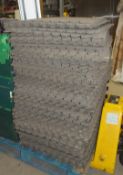Approx 92 x Interlocking Floor Tiles - Size: 61 x 61 x 1cm - Suitable for Gyms, Workshops,