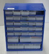 1 x Organiser Chest with Contents - Ref: TG265 - CL1023 - Location: Altrincham WA14This item was