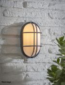 1 x GARDEN TRADING Harbour Bulkhead Light- Colour: Carbon - Ref: GTC213/GTCC1 - CL1017 - Location: