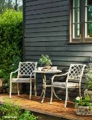 1 x Pair Of Marcham Garden Armchairs With Seat Pads - Ref: GTC316/GTCP5 - CL1017 - Location: