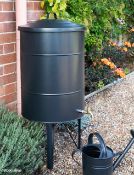 1 x 100L Galvanised Steel Classic Water Butt - Colour: Carbon - RRP £220.00 - Ref: GTC313/GTCP5 -