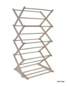 1 x GARDEN TRADING Folding Wooden Clothes Horse - RRP £50.00 - Ref: GTC199/GTCP3 - CL1017 -