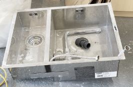 1 x Blanco Z-Style 340/180 Undermount Stainless Steel Kitchen Sink - Original RRP £650.00 - Ref: