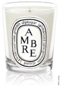 1 x DIPTYQUE Ambre (Amber) Luxury Scented Candle in Glass Holder, 190G - Original Price £58.00