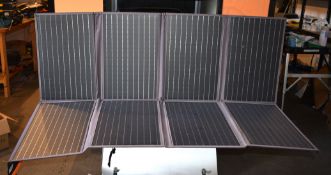1 x Portable Fold Out Solar Panel for Camping, Caravans, Motorhomes etc - Includes Connector and