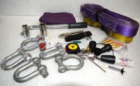 1 x Roadside / Truck Kit Includes Wheel Brace Wrench Bar, Straps and More - Ref: TG255 - CL1023 -