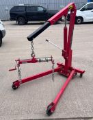 1 x Clarke CFC100 1 Tonne Folding Workshop Crane - CL011 - Ref: NA WH3 - Location: Altrincham WA14