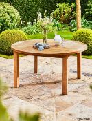 1 x Churn Teak Round Dining Table - Ref: GTC220/NBS - CL1017 - Location: Altrincham WA14Condition
